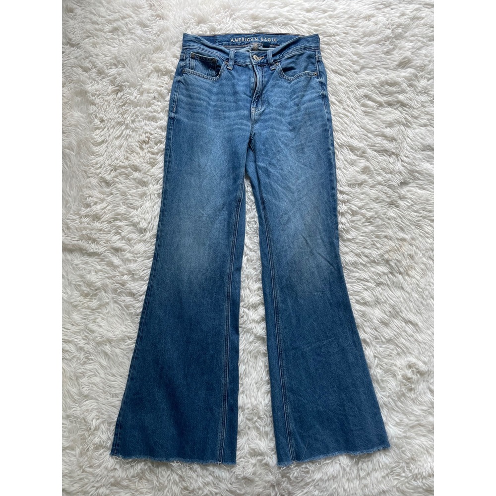 American Eagle Low Rise Baggy Flare Jeans